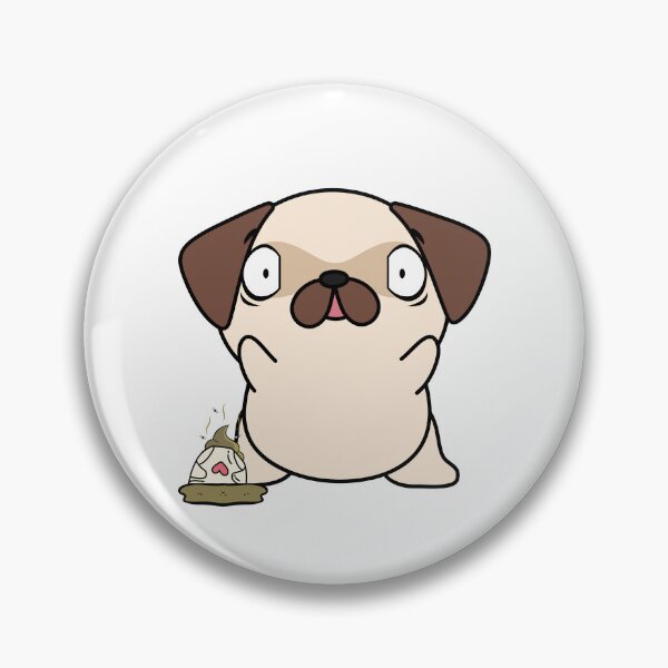 Item preview, Funny Pug steps on a dirty diaper designed and sold by Pet Station.