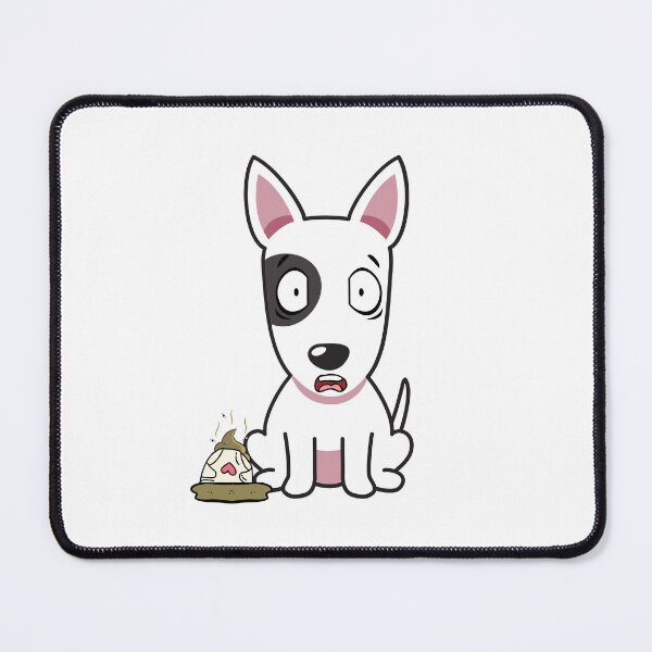 Item preview, Funny Bull Terrier steps on a dirty diaper designed and sold by Pet Station.