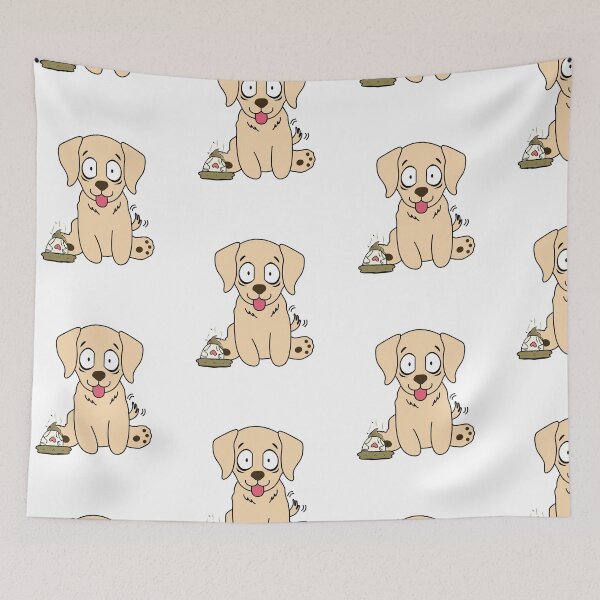 Item preview, Funny Retriever steps on a dirty diaper designed and sold by Pet Station.