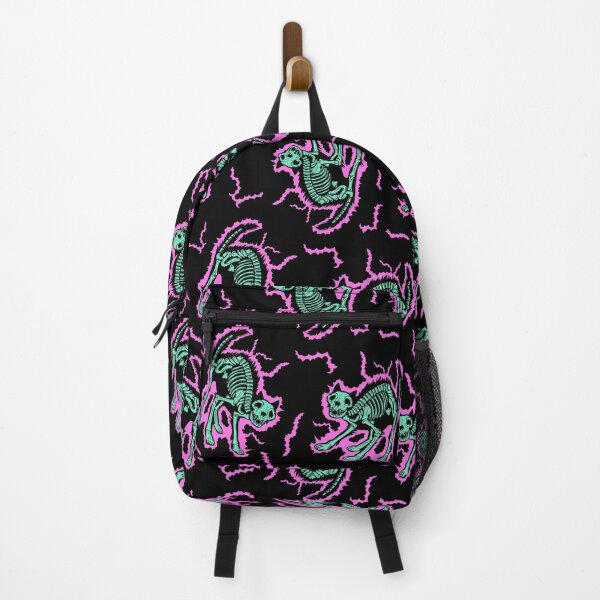 Item preview, Electric Cat Skeleton Black Pattern designed and sold by Rich Hague.