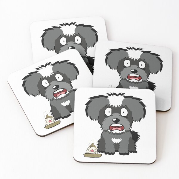 Item preview, Funny Schnauzer steps on a dirty diaper designed and sold by Pet Station.
