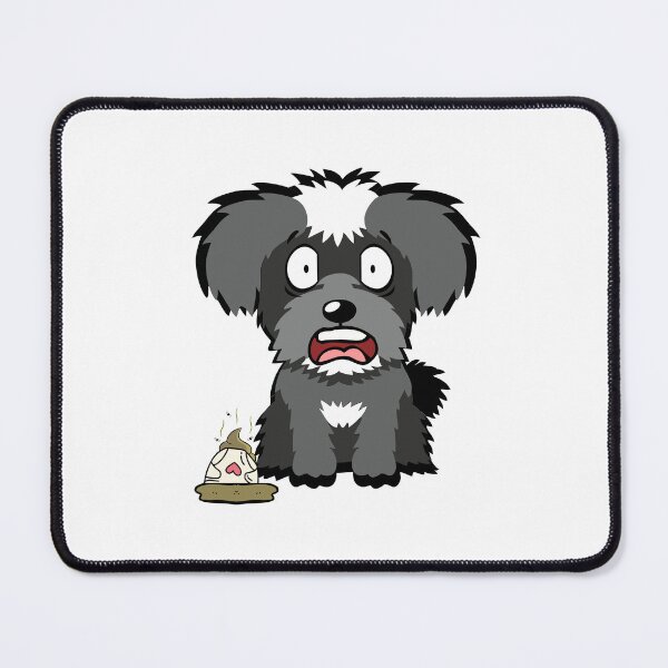 Item preview, Funny Schnauzer steps on a dirty diaper designed and sold by Pet Station.