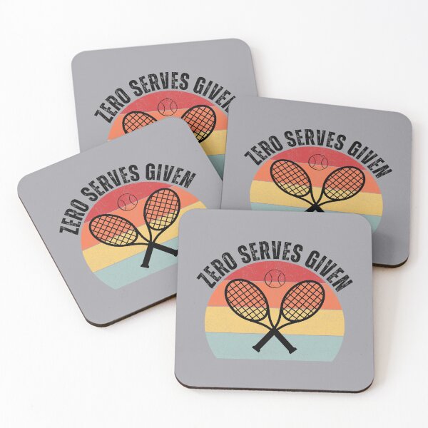 Item preview, Funny Sarcastic Zero Serves Given Tennis Player Saying Racket Retro designed and sold by SunfullyYours.