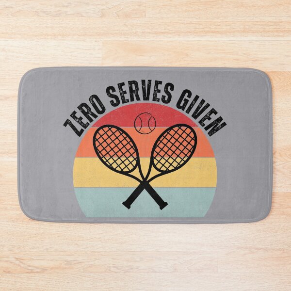 Item preview, Funny Sarcastic Zero Serves Given Tennis Player Saying Racket Retro designed and sold by SunfullyYours.