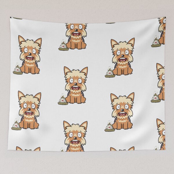 Item preview, Funny Yorkshire Terrier steps on a dirty diaper designed and sold by Pet Station.