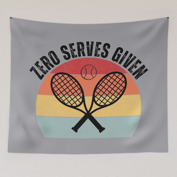 Item preview, Funny Sarcastic Zero Serves Given Tennis Player Saying Racket Retro designed and sold by SunfullyYours.