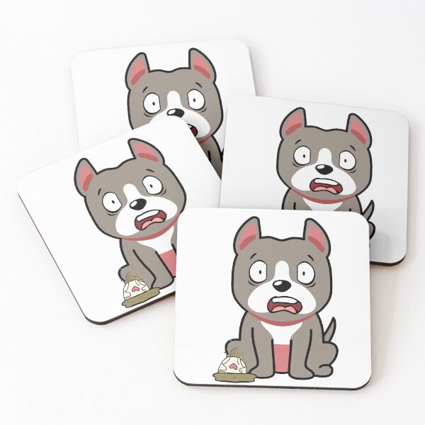 Item preview, Funny Grey dog steps on a dirty diaper designed and sold by Pet Station.