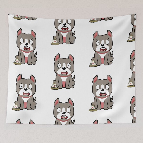 Item preview, Funny Grey dog steps on a dirty diaper designed and sold by Pet Station.