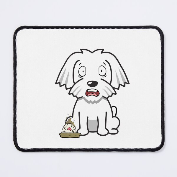 Item preview, Funny White dog steps on a dirty diaper designed and sold by Pet Station.