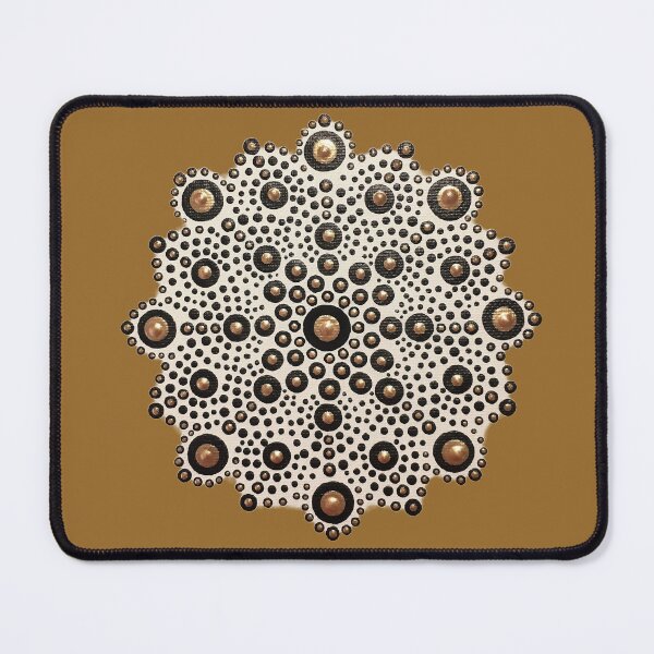 Item preview, Gold and Black Painted Mandala - Gold Background designed and sold by Louise-Mae.