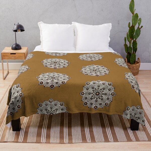 Item preview, Gold and Black Painted Mandala - Gold Background designed and sold by Louise-Mae.