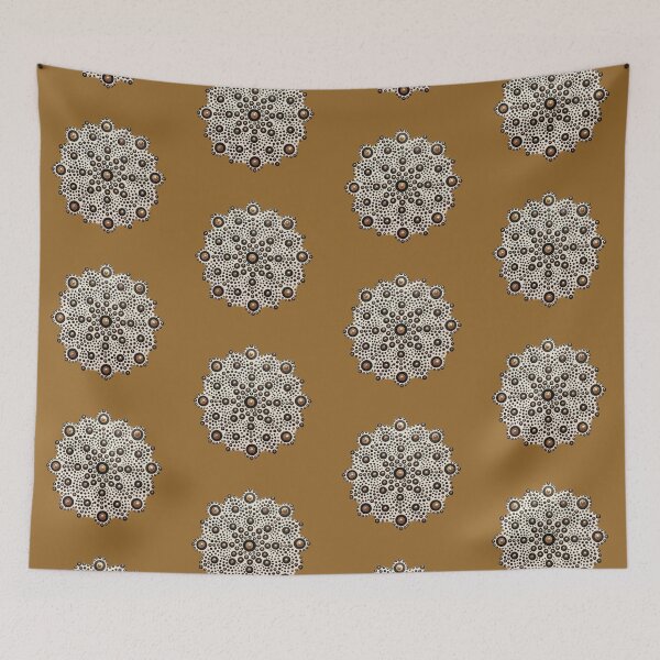 Item preview, Gold and Black Painted Mandala - Gold Background designed and sold by Louise-Mae.