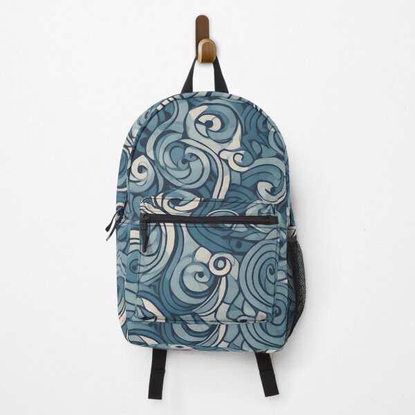 Item preview, Slate Blue Color Swirls Seamless Pattern designed and sold by palaco210.