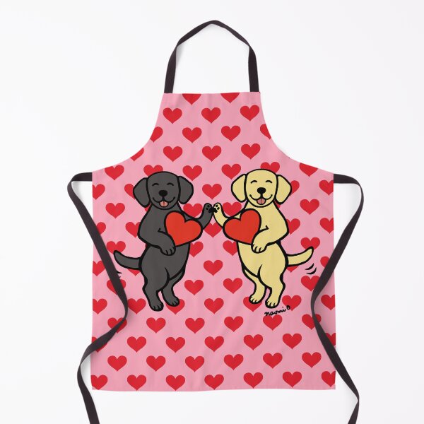 Item preview, Black Labrador and Yellow Labrador Valentine designed and sold by HappyLabradors.