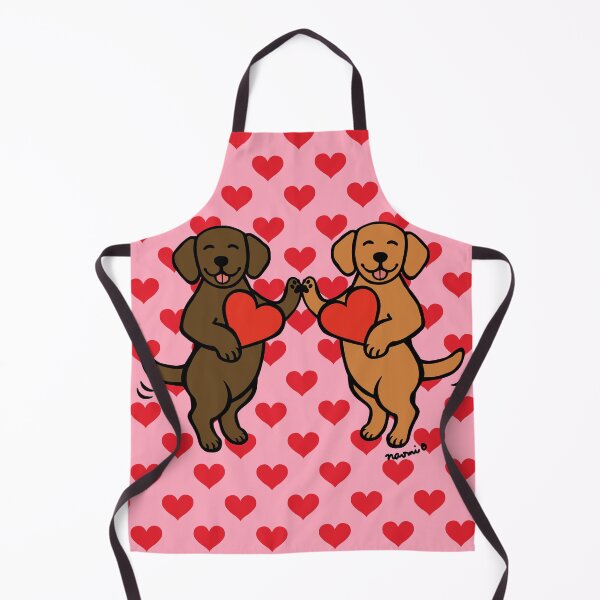 Item preview, Chocolate Labrador and Fox Red Labrador Valentine designed and sold by HappyLabradors.