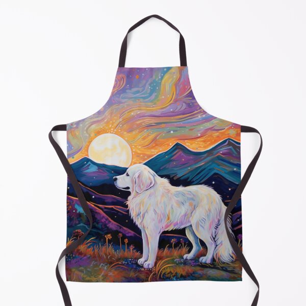 Item preview, Great Pyrenees On A Colorful Starry Eveningr designed and sold by Appyrances.
