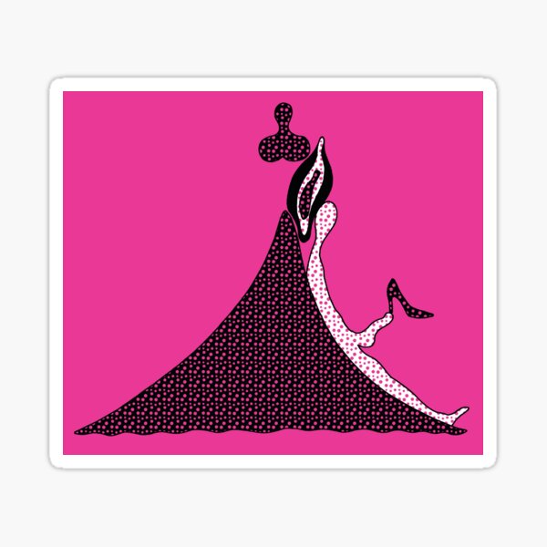 Princess shoe - pink dream for adults Sticker