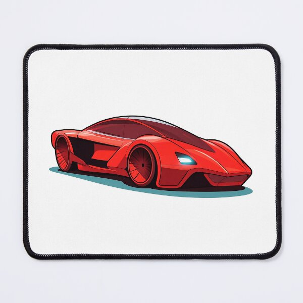 Item preview, Red Futuristic Cyberpunk Car designed and sold by SingularChan.