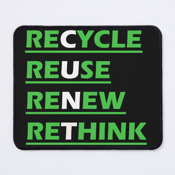 Item preview, Recycle reuse renew rethink funny designed and sold by somi3art.