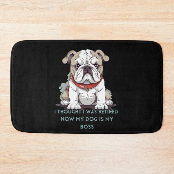 Item preview, I THOUGHT I WAS RETIRED, NOW MY DOG IS MY BOSS. Funny Retirement Gift for Dog Lovers designed and sold by CRAZY&ART.