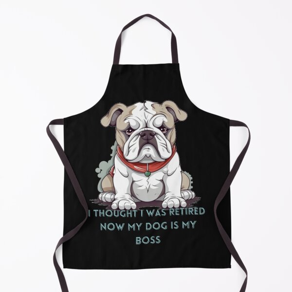 Item preview, I THOUGHT I WAS RETIRED, NOW MY DOG IS MY BOSS. Funny Retirement Gift for Dog Lovers designed and sold by CRAZY&ART.
