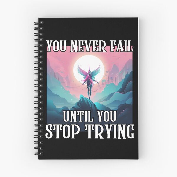 Item preview, You Never Fail Until You Stop Trying designed and sold by letsgetinspired.