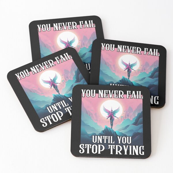 Item preview, You Never Fail Until You Stop Trying designed and sold by letsgetinspired.