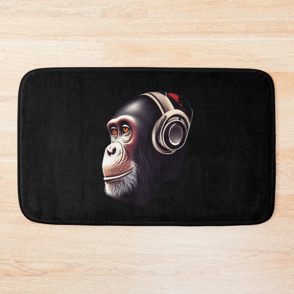 Item preview, Chimp Wearing Headphones designed and sold by PetSafari.