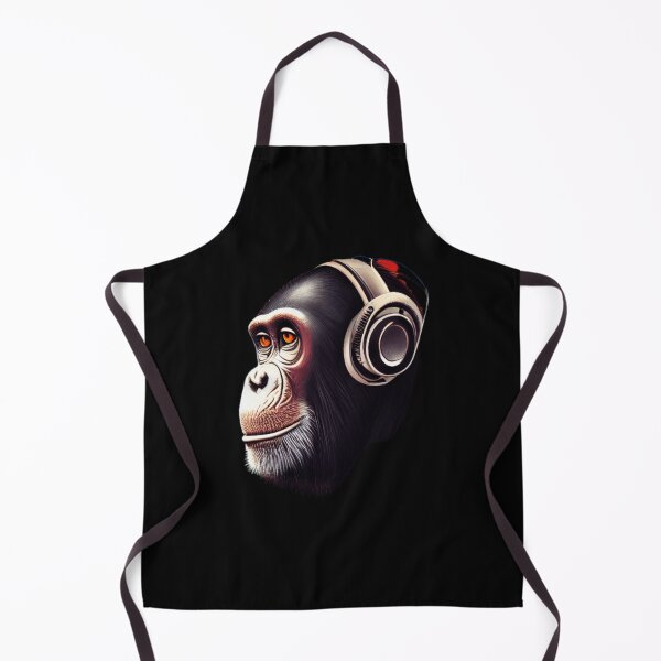 Item preview, Chimp Wearing Headphones designed and sold by PetSafari.