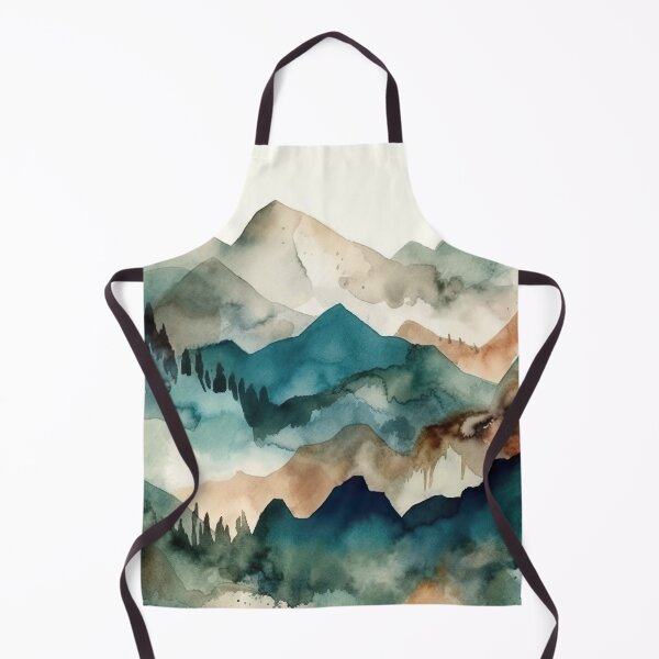 Item preview, Watercolor Wash Mountain Range designed and sold by Matt's Artificial Nature.