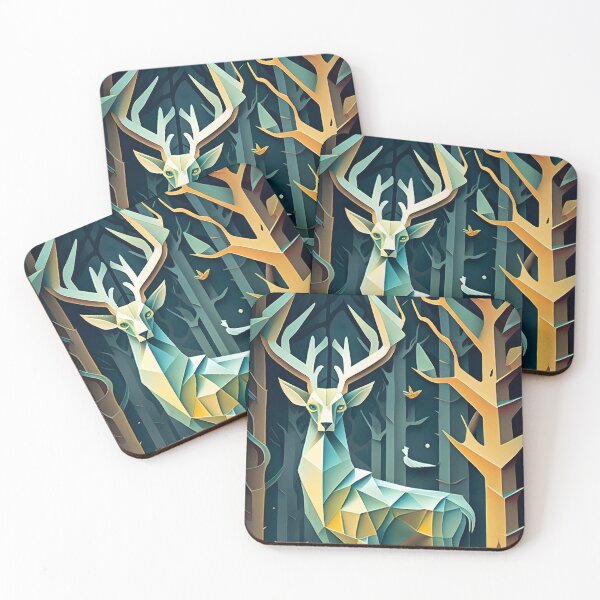 Item preview, Geo Stag (Geometric Collection) designed and sold by NarideaDesigns.