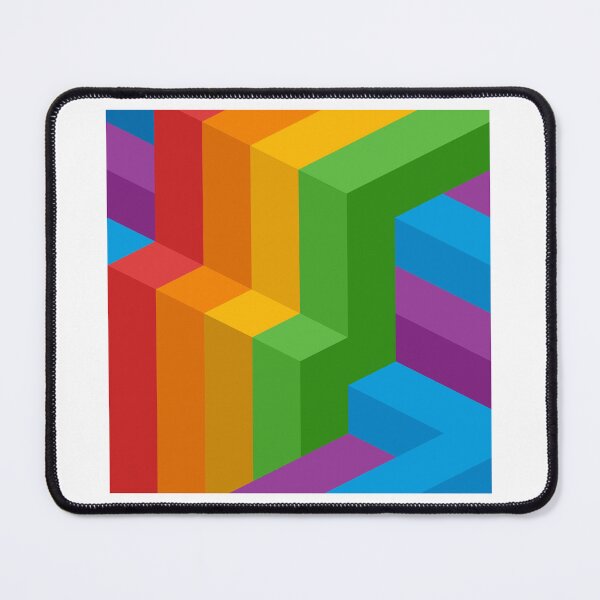 Item preview, [W.THI] COLORs - A Lovely Rainbow Harmonized with Patterns of Wave - simple 3D Isometric Colorful designed and sold by Warit THI.