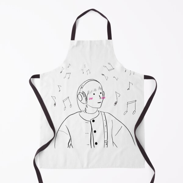 Item preview, Woo Yeong Woo listening to music & line version designed and sold by paintingtour.
