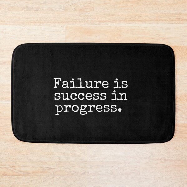 Item preview, Failure Is Success In Progress Inspirational Motivational Quote. designed and sold by ImaginedCo.