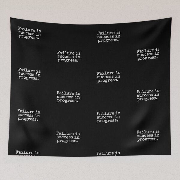 Item preview, Failure Is Success In Progress Inspirational Motivational Quote. designed and sold by ImaginedCo.