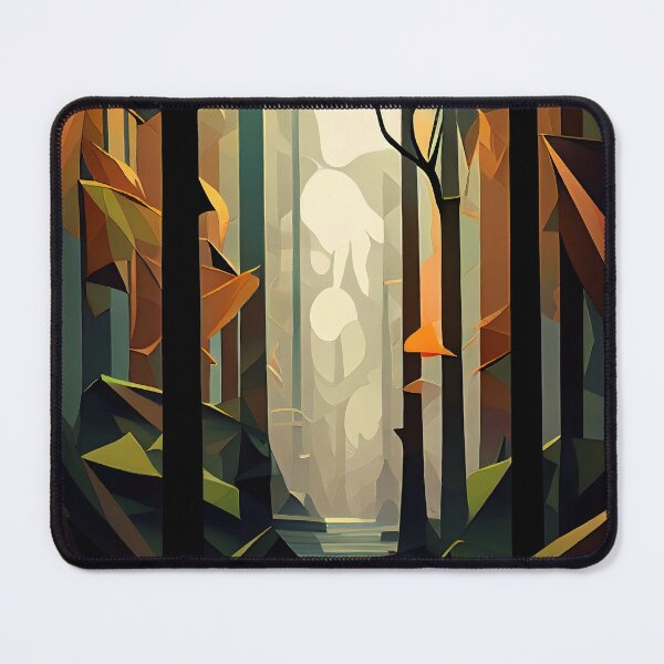 Aperçu de l'œuvre Sentier de la forêt oubliée (collection géométrique) créée et vendue par NarideaDesigns.