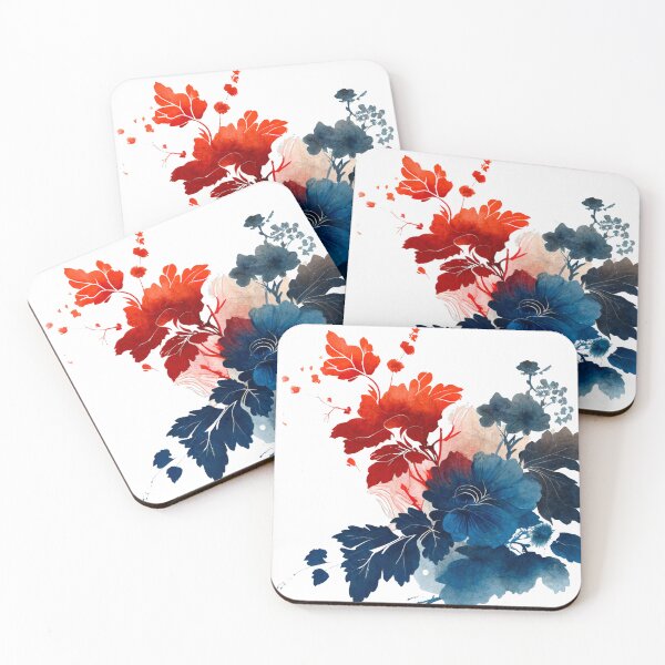 Item preview, flower drawn in the style of ink wash painting designed and sold by papa3415.