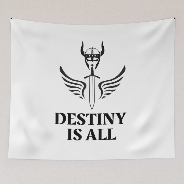 Item preview, Destiny Is All Quote Viking Art designed and sold by ecdato.