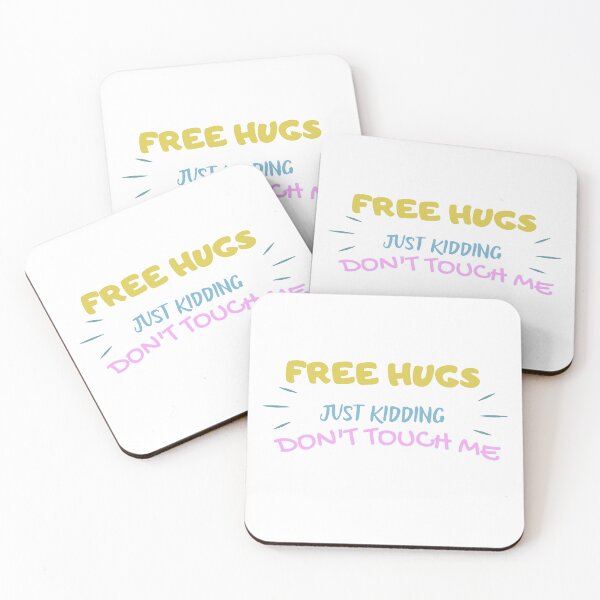 Item preview, Free Hugs Just Kidding Shirt for Women, Cute Social Distancing TShirt, Free Hugs Just Kidding Don't Touch Me T-Shirt, Valentines Shirt, Valentine Skeleton shirt designed and sold by Alaminee.