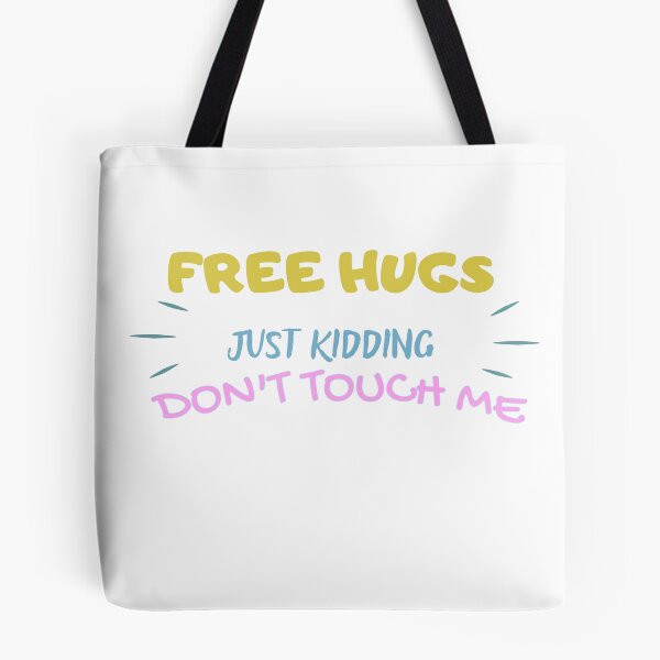 Item preview, Free Hugs Just Kidding Shirt for Women, Cute Social Distancing TShirt, Free Hugs Just Kidding Don't Touch Me T-Shirt, Valentines Shirt, Valentine Skeleton shirt designed and sold by Alaminee.