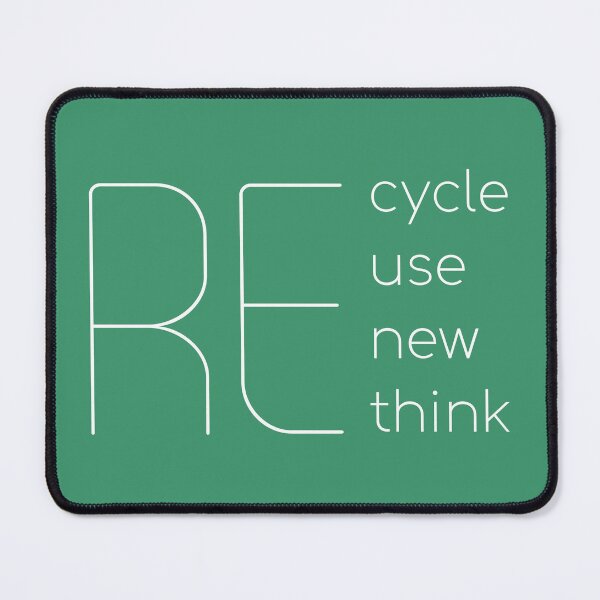 Item preview, Recycle Reuse Renew Rethink Crisis Environmental Activism Green designed and sold by Hazmat-AI7.