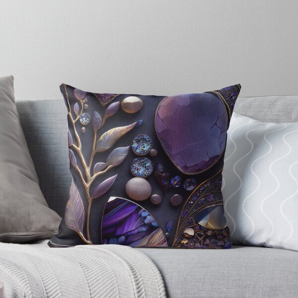 Item preview, Glittery Organic Gems, Purple,Lavender,Silver designed and sold by GemstoneandLeaf.