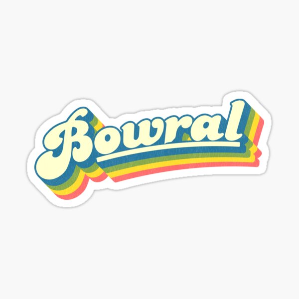Item preview, Bowral, NSW | Retro Rainbow designed and sold by retroready.