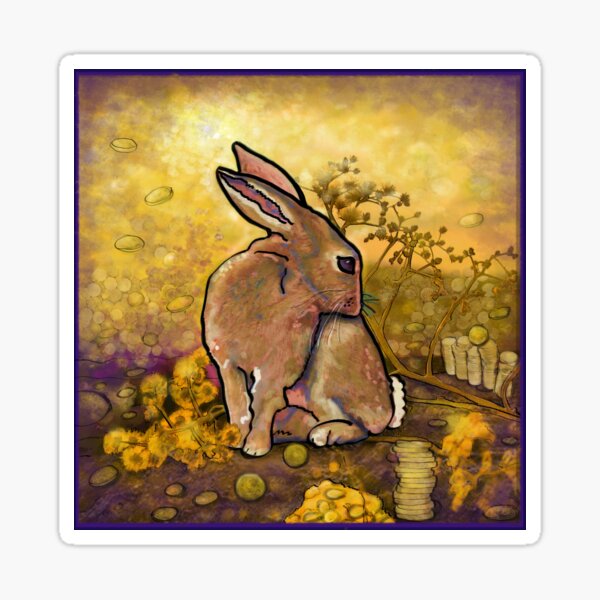 Item preview, The Abundance Bunny -Money Rabbit designed and sold by kpalana.