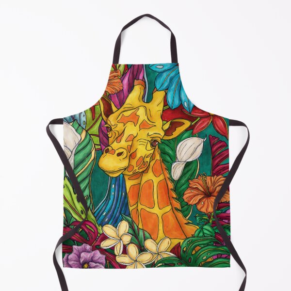 Item preview, Colorful giraffe painting, jungle animal pop art designed and sold by NadiaChevrel.