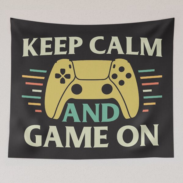 Item preview, Keep calm and Game on designed and sold by LafabrikdeSkye.
