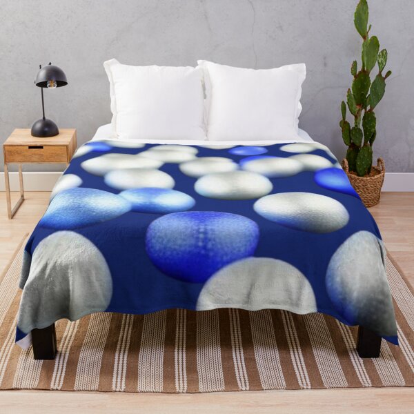 Item preview, blue and white balls scattered on a colorless board designed and sold by JaroDesign2023.