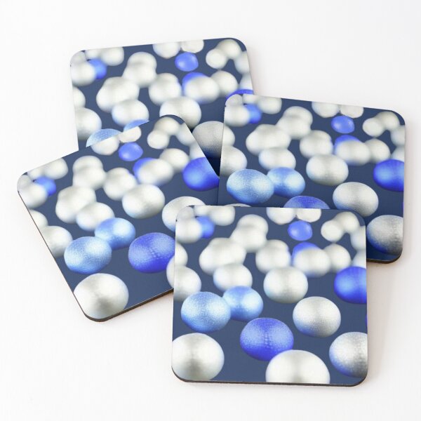 Item preview, blue and white balls scattered on a colorless board designed and sold by JaroDesign2023.