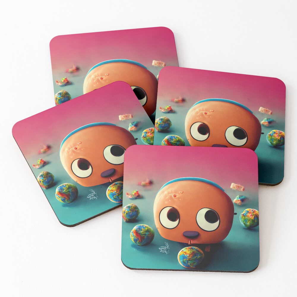 Item preview, Coasters (Set of 4) designed and sold by KingAI.