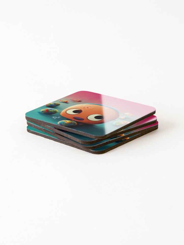 Thumbnail 4 of 5, Coasters (Set of 4), Aw designed and sold by KingAI.